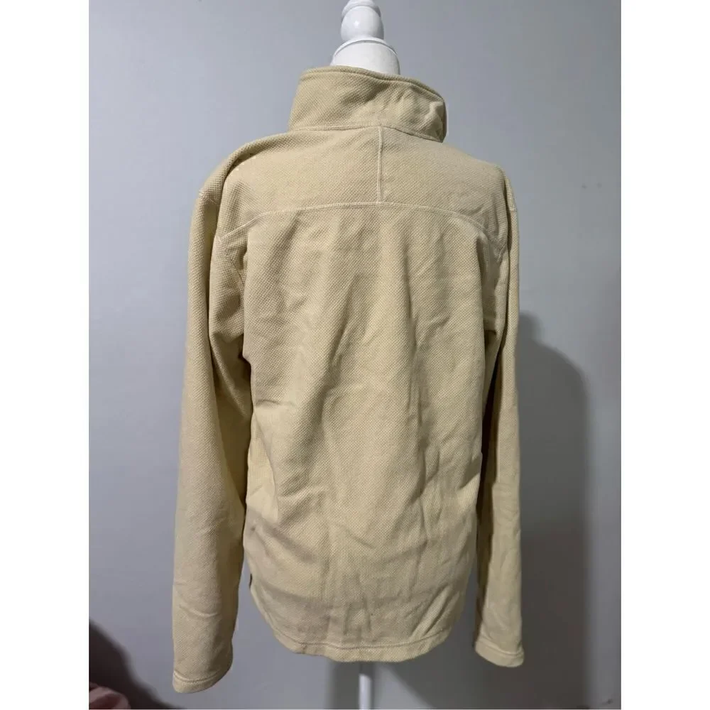 The North Face Glacier 100 beige hiking fleece 1/4 zip pullover sweater